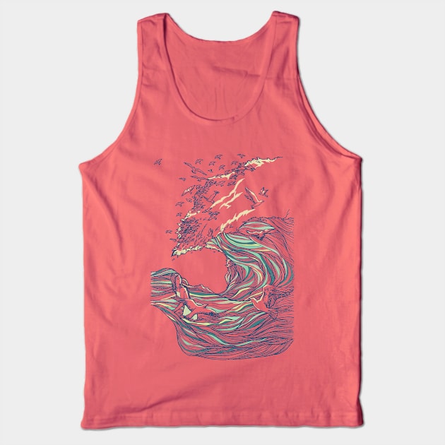 Ocean Breath Tank Top by huebucket